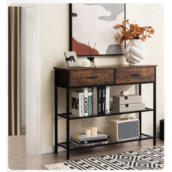 Консольный стол Costway JV10428CF (Coffee/Black) Thumb