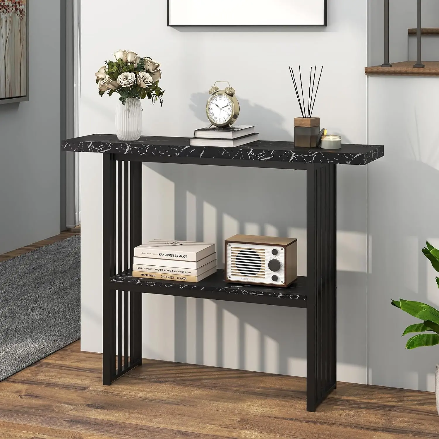 Консольный стол Costway JV10498BK (Black) - 6