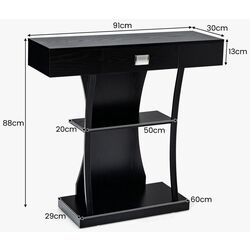 Masa auxiliara Costway JV10598BK (Black) Thumb