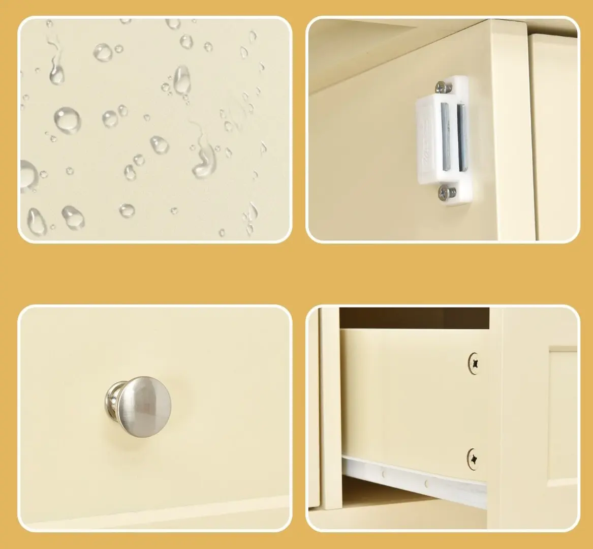 Masa auxiliara Costway JV10868GR (Beige)