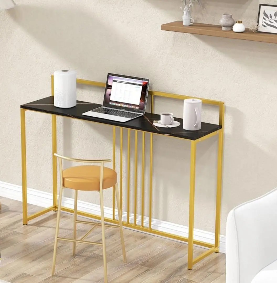 Консольный стол Costway JV10982DK (Black/Gold)