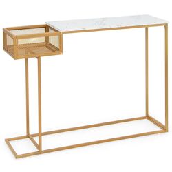 Консольный стол Costway JV11081GD (Gold/White) Thumb