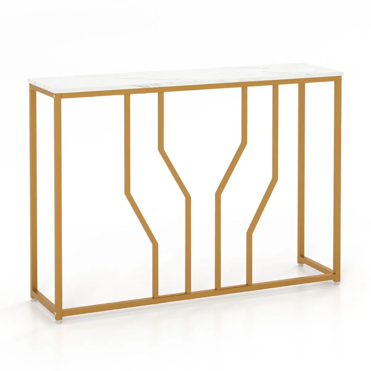 Консольный стол Costway JV11188WH (White/Gold) - 2