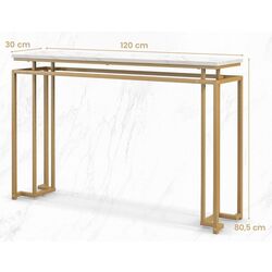 Masa auxiliara Costway JV11202WH (White/Gold) Thumb