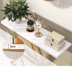 Masa auxiliara Costway JV11204WH (White/Gold) Thumb