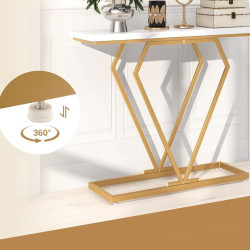Masa auxiliara Costway JV11204WH (White/Gold) Thumb