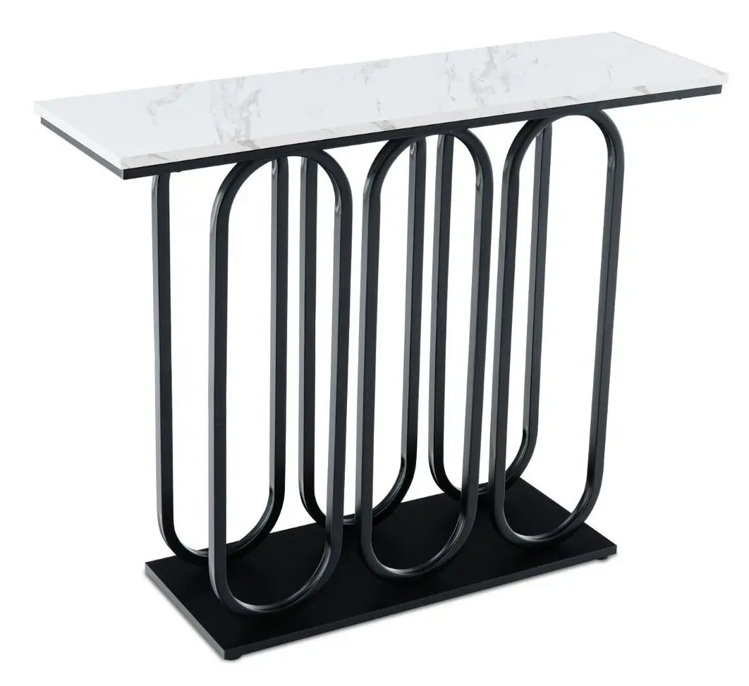 Консольный стол Costway JV11235BK (Black/White)