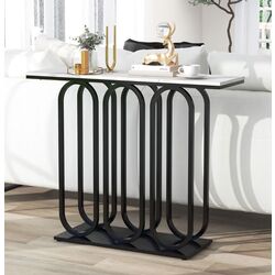 Консольный стол Costway JV11235BK (Black/White)