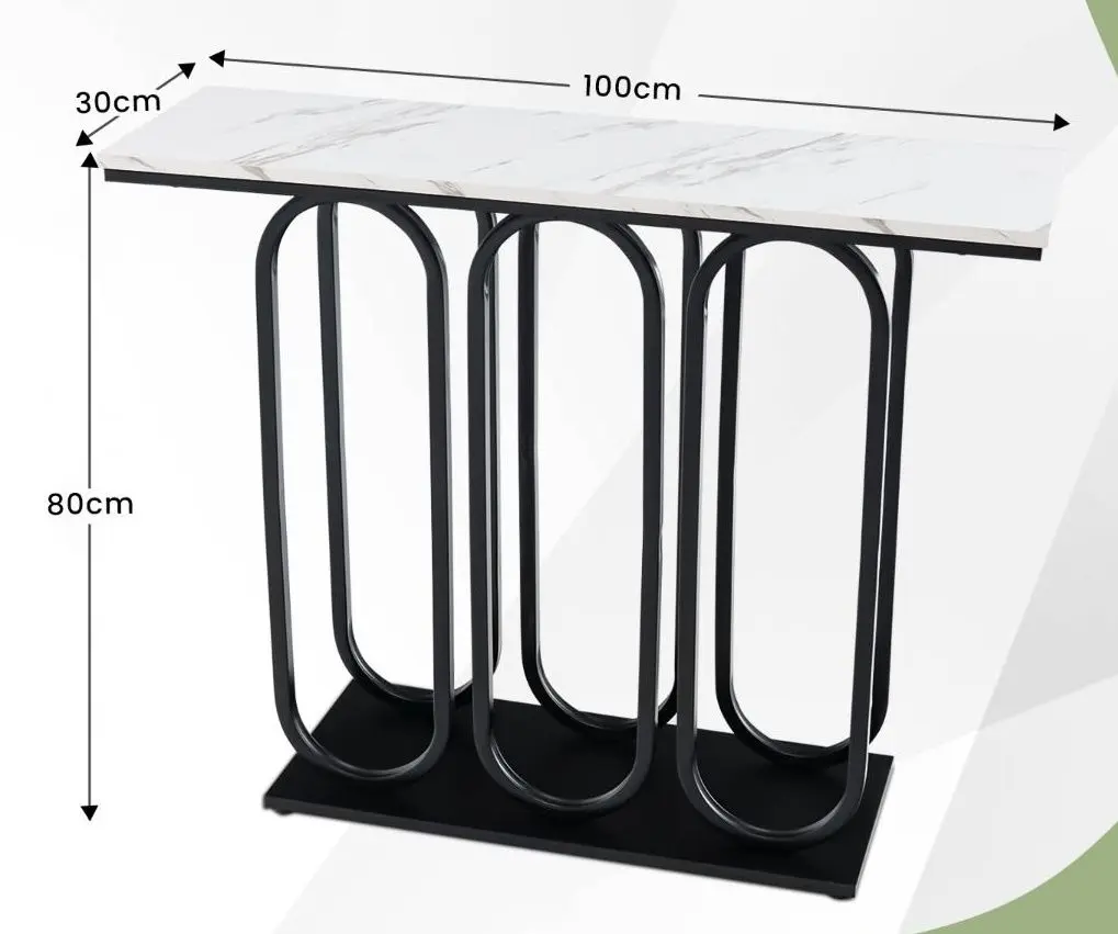 Консольный стол Costway JV11235BK (Black/White)