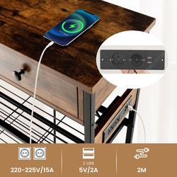 Консольный стол Costway JV11721DE-CF (Rustic Brown) Thumb