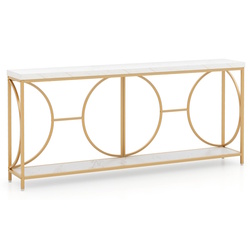 Консольный стол Costway JV12017WH (White/Gold) Thumb