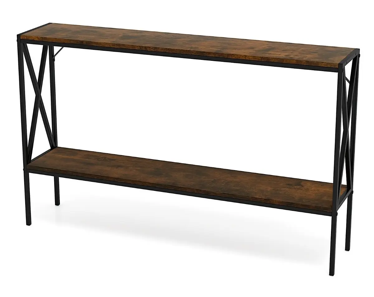 Консольный стол Costway JV12134CF (Rustic Brown)