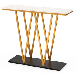 Masa auxiliara Costway JV12416WH (White/Gold) Thumb