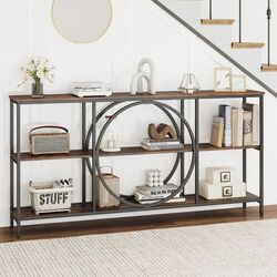 Masa auxiliara Costway JV12463CF (Coffee/Black) Thumb