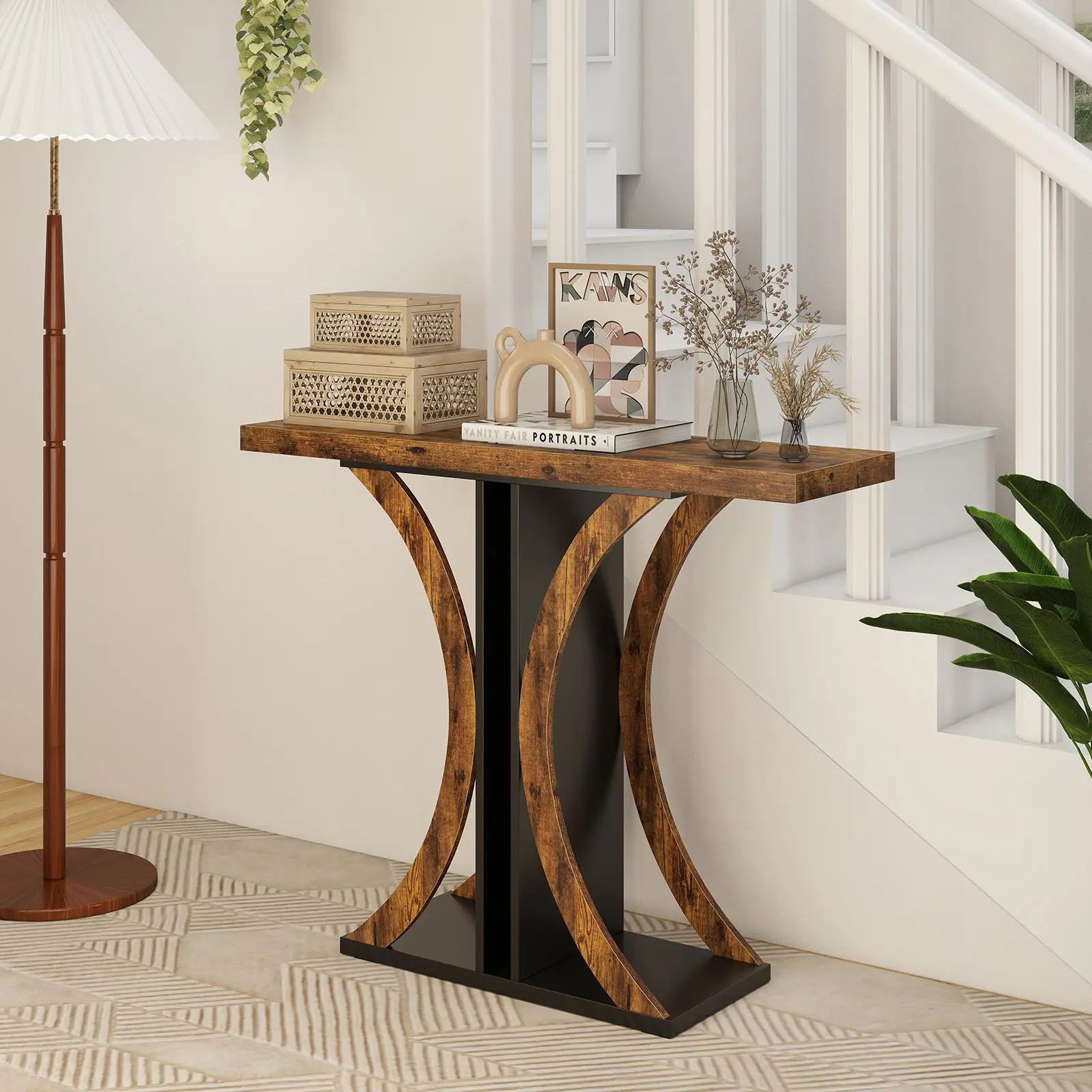 Консольный стол Costway JV12574CF (Brown) - 5