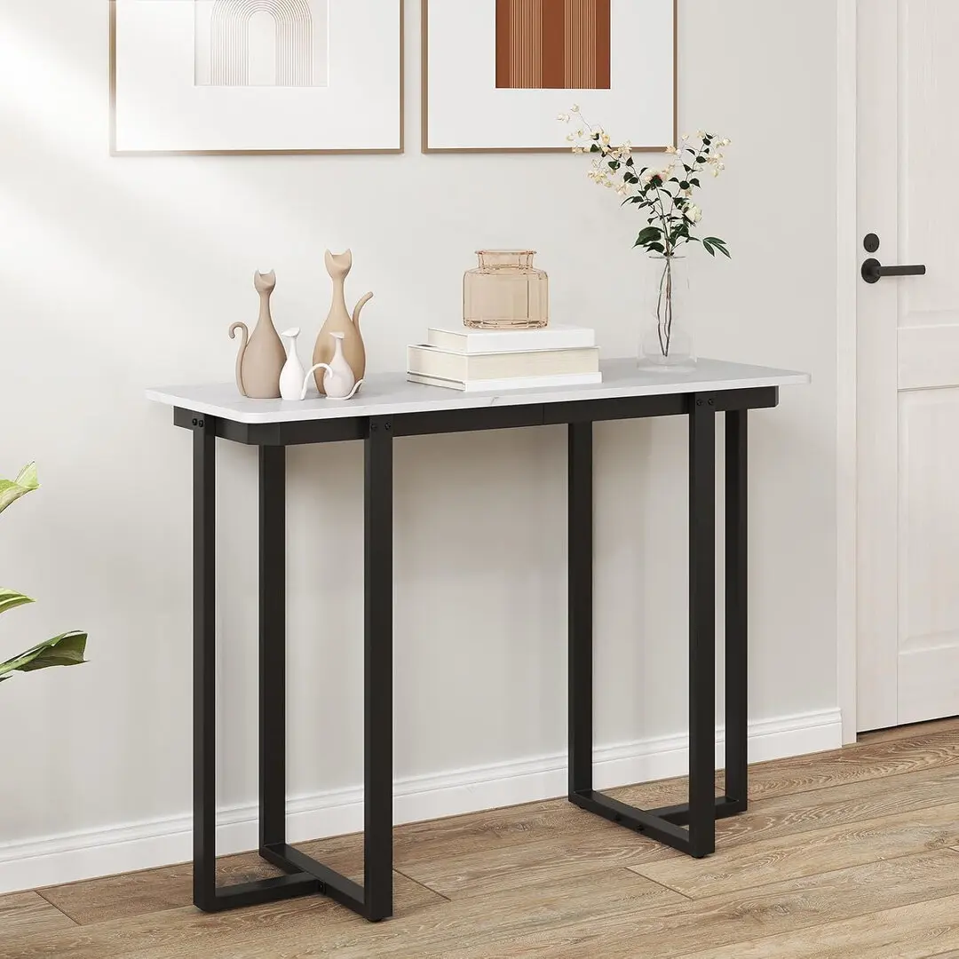 Консольный стол Costway JV12593DK (Black/White)