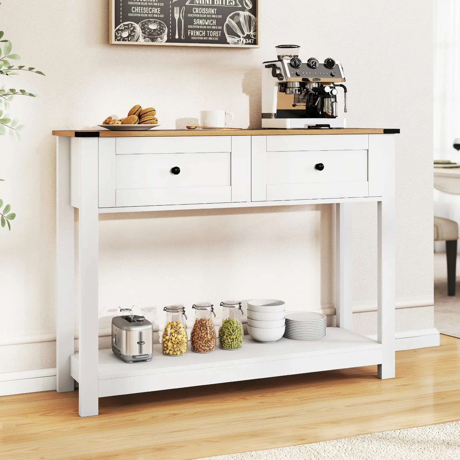 Консольный стол Costway JV12618WH (White) - 4