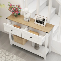 Консольный стол Costway JV12618WH (White) Thumb