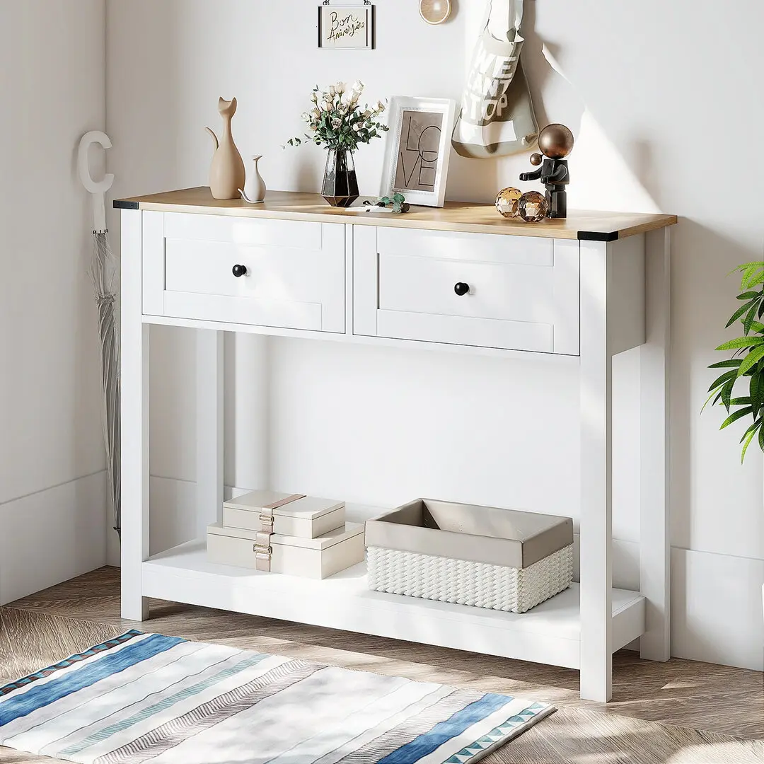 Консольный стол Costway JV12618WH (White)