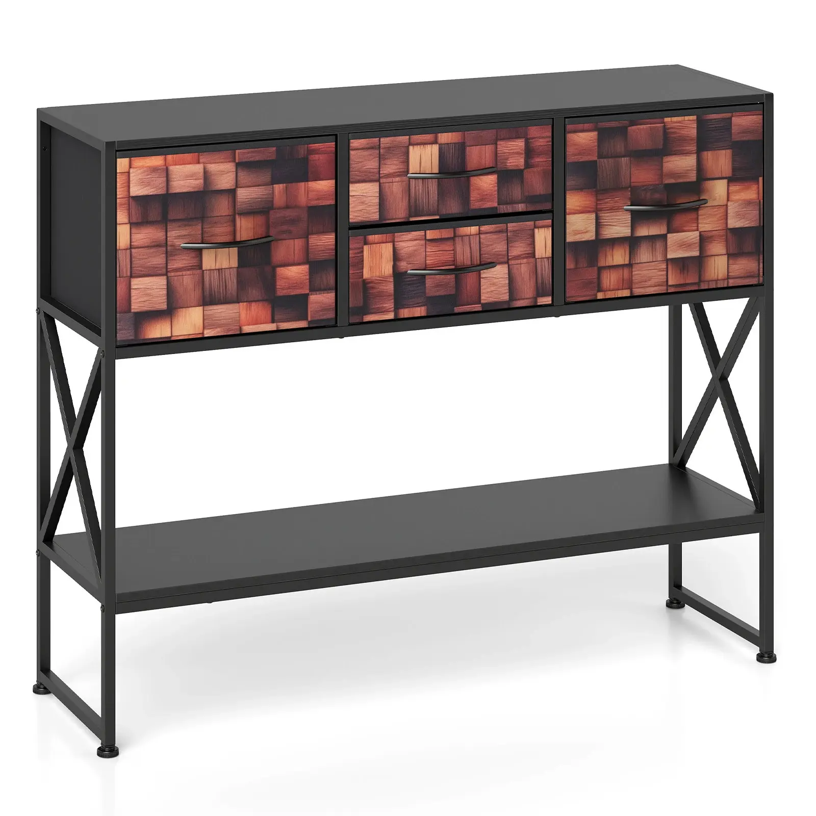 Masa auxiliara Costway JV12959CF (Brown) - 2