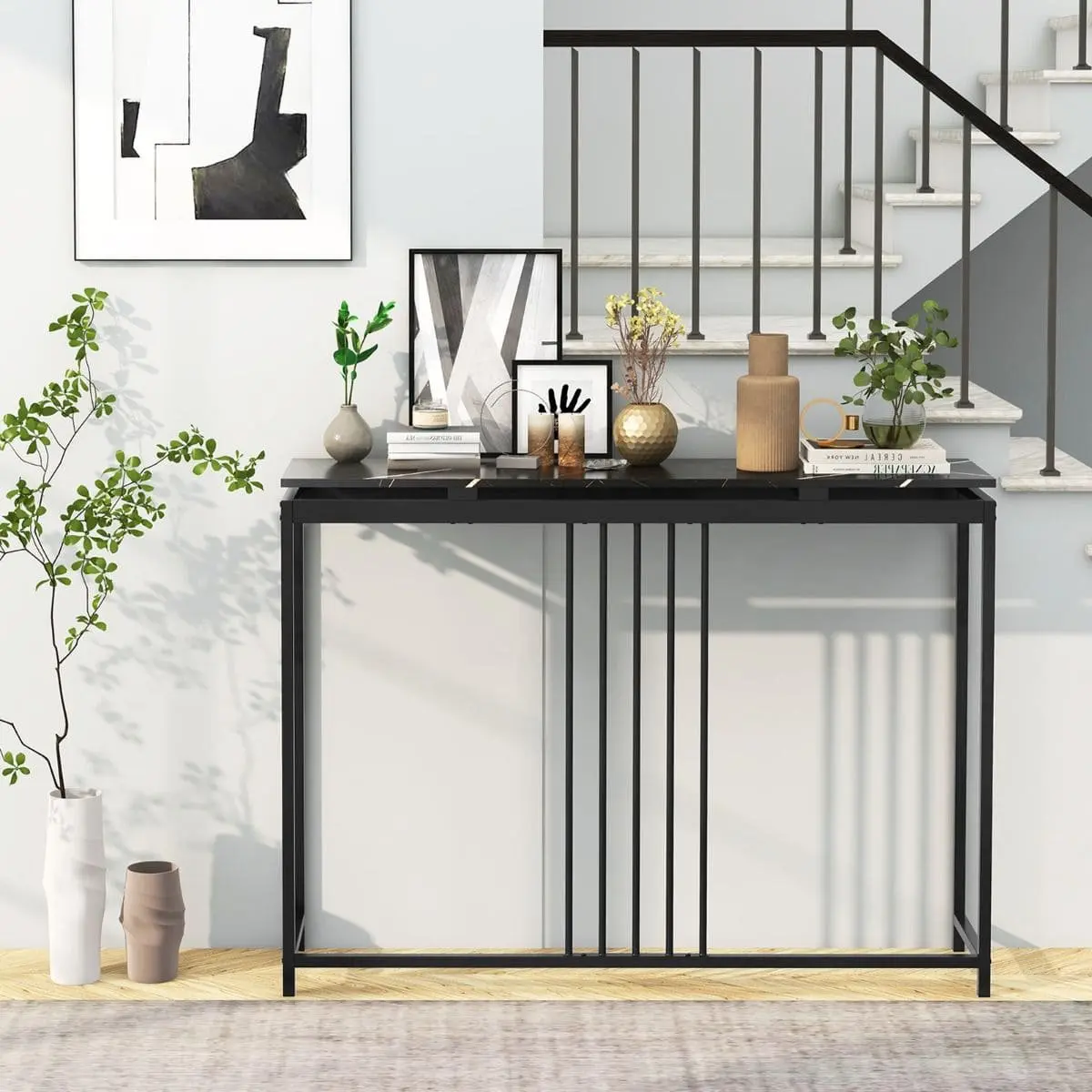 Консольный стол Costway JV13088DK (Black) - 5