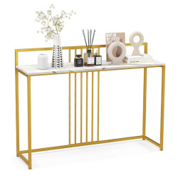 Консольный стол Costway JV13092WH (White/Gold) Thumb