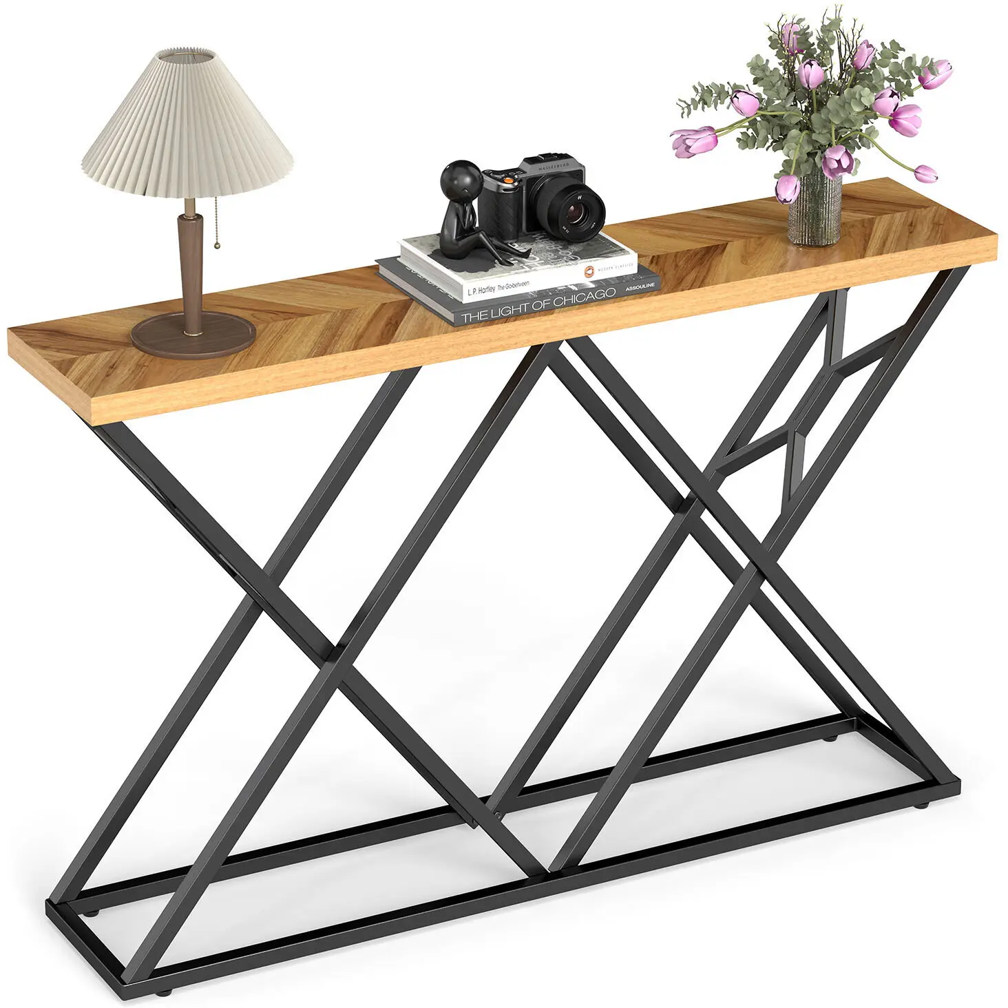 Консольный стол Costway JV13292CF (Natural) - 3