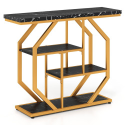 Masa auxiliara Costway JV13295DK (Black/Gold) Thumb