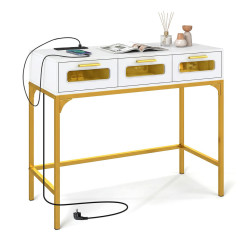 Masa auxiliara Costway JV13525DE-WH (White/Gold) Thumb