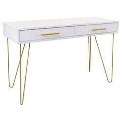 Консольный стол DP Mia с ящиком (White/Gold)