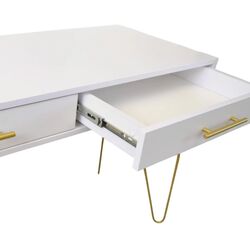 Masa auxiliara DP Mia cu sertar (White/Gold) Thumb