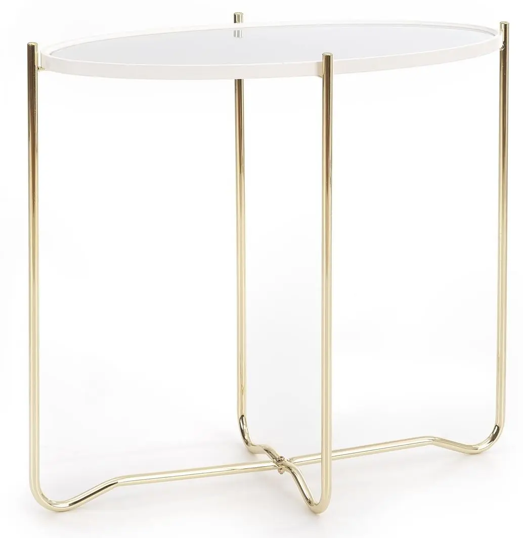 Masa auxiliara Halmar KN2 (White/Gold) - 2