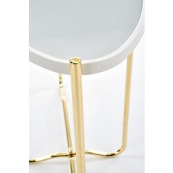 Masa auxiliara Halmar KN2 (White/Gold) Thumb
