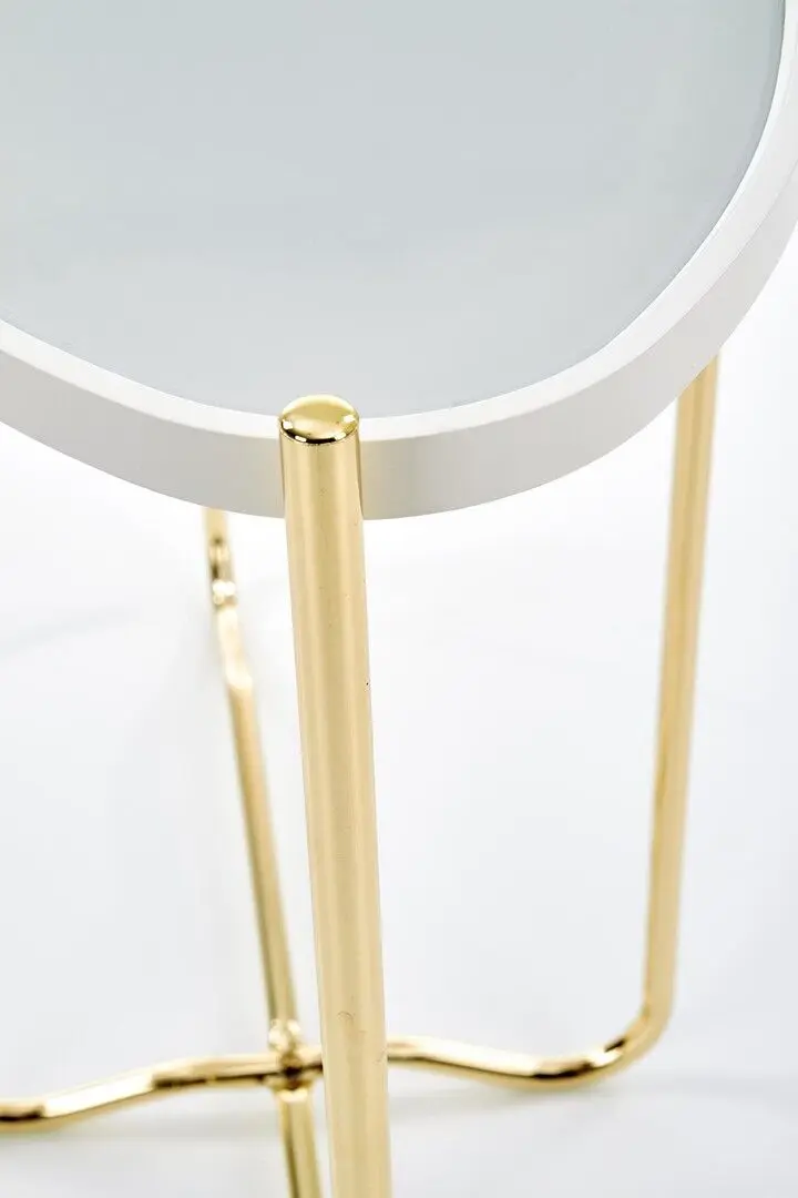 Masa auxiliara Halmar KN2 (White/Gold) - 3