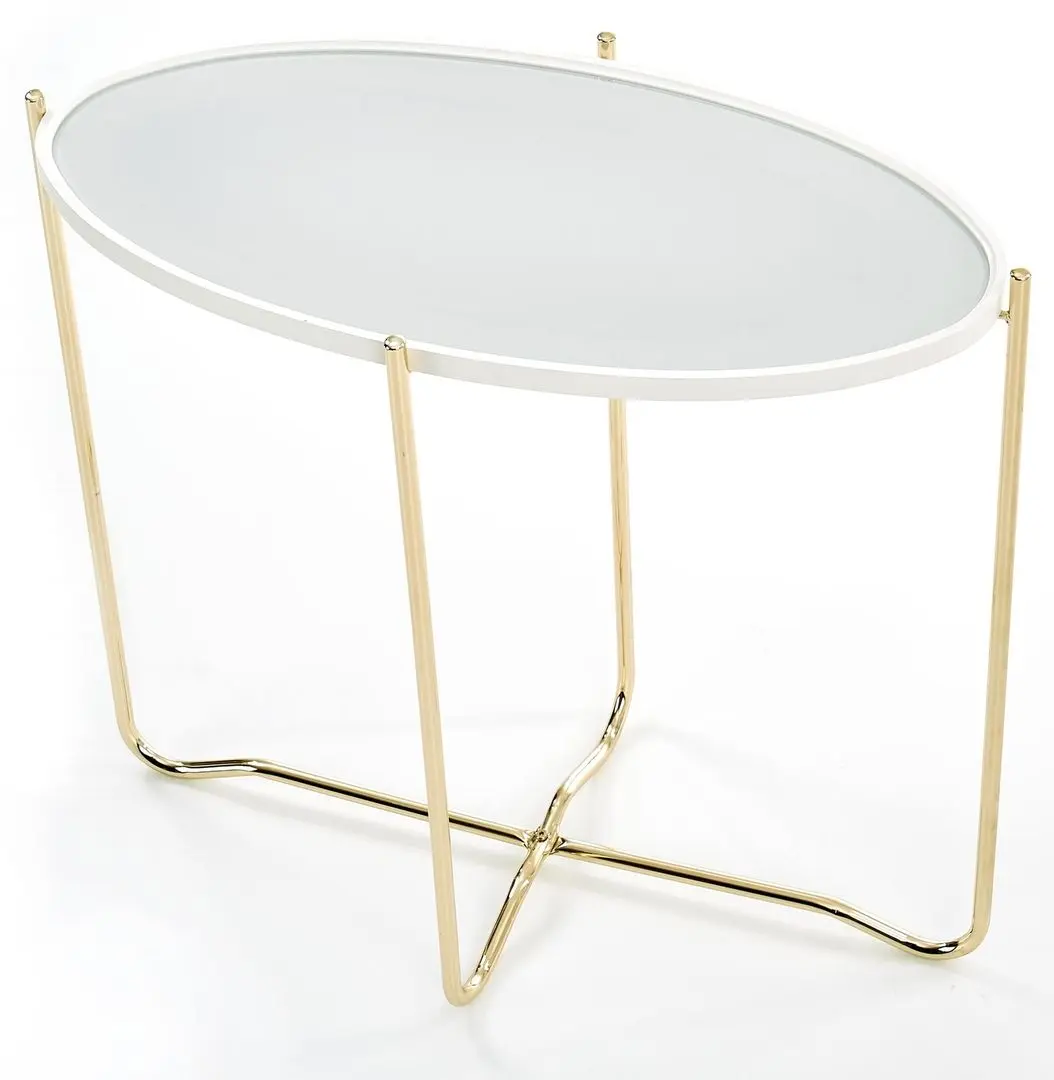 Masa auxiliara Halmar KN2 (White/Gold) - 5