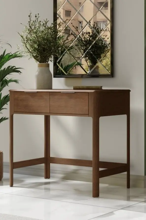 Консольный стол Helvetia Malawi 91x110 (Veneer Natural Oak)