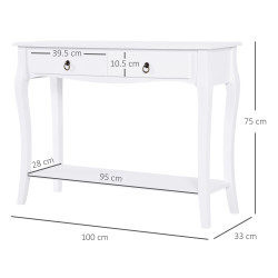 Консольный стол Homcom 831-182 (White) Thumb