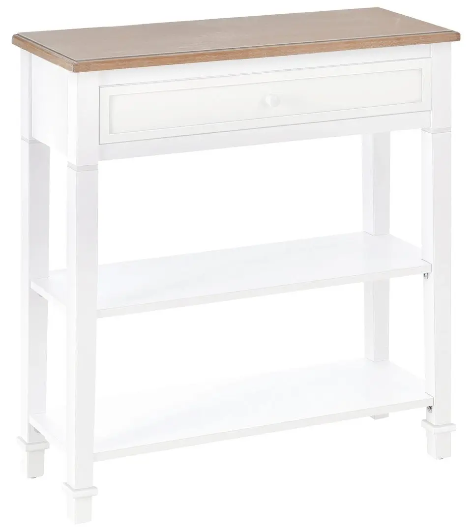Консольный стол Homcom 837-046 75x27x80 cm (White/Oak)