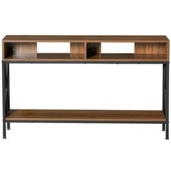 Masa auxiliara Homcom 837-078 120x75x23 cm (Walnut/Black) Thumb