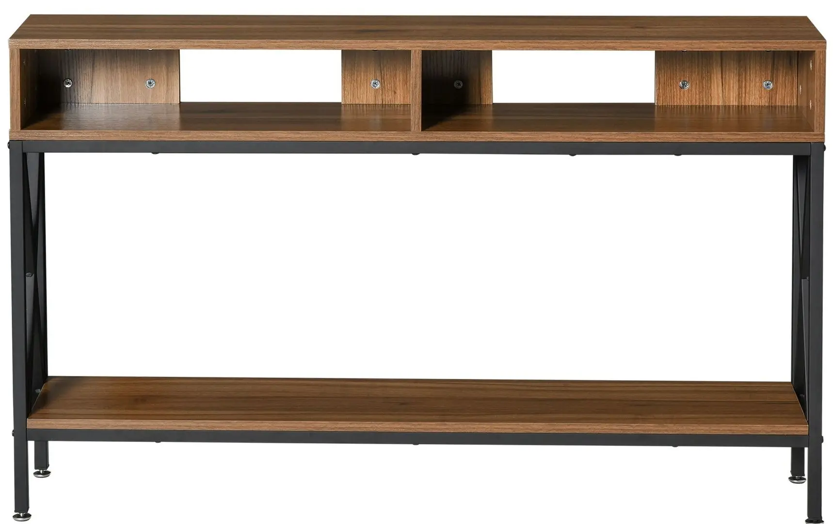 Masa auxiliara Homcom 837-078 120x75x23 cm (Walnut/Black) - 3