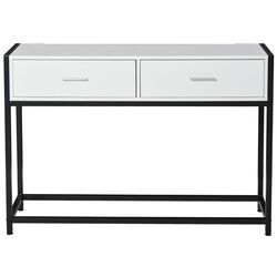 Masa auxiliara Homcom 837-099 120x34x81 cm (White/Black) Thumb