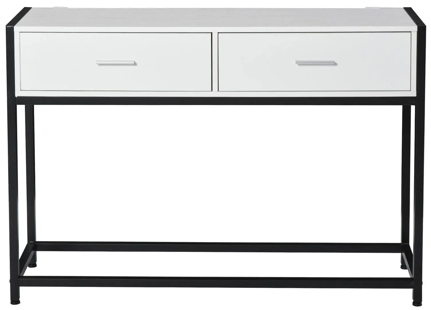 Masa auxiliara Homcom 837-099 120x34x81 cm (White/Black)