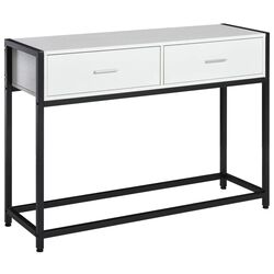 Masa auxiliara Homcom 837-099 120x34x81 cm (White/Black) Thumb