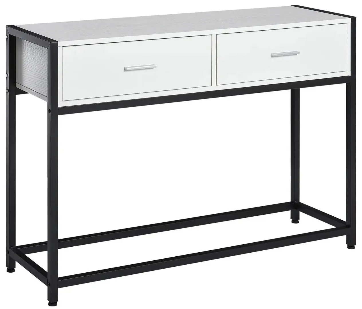 Masa auxiliara Homcom 837-099 120x34x81 cm (White/Black)