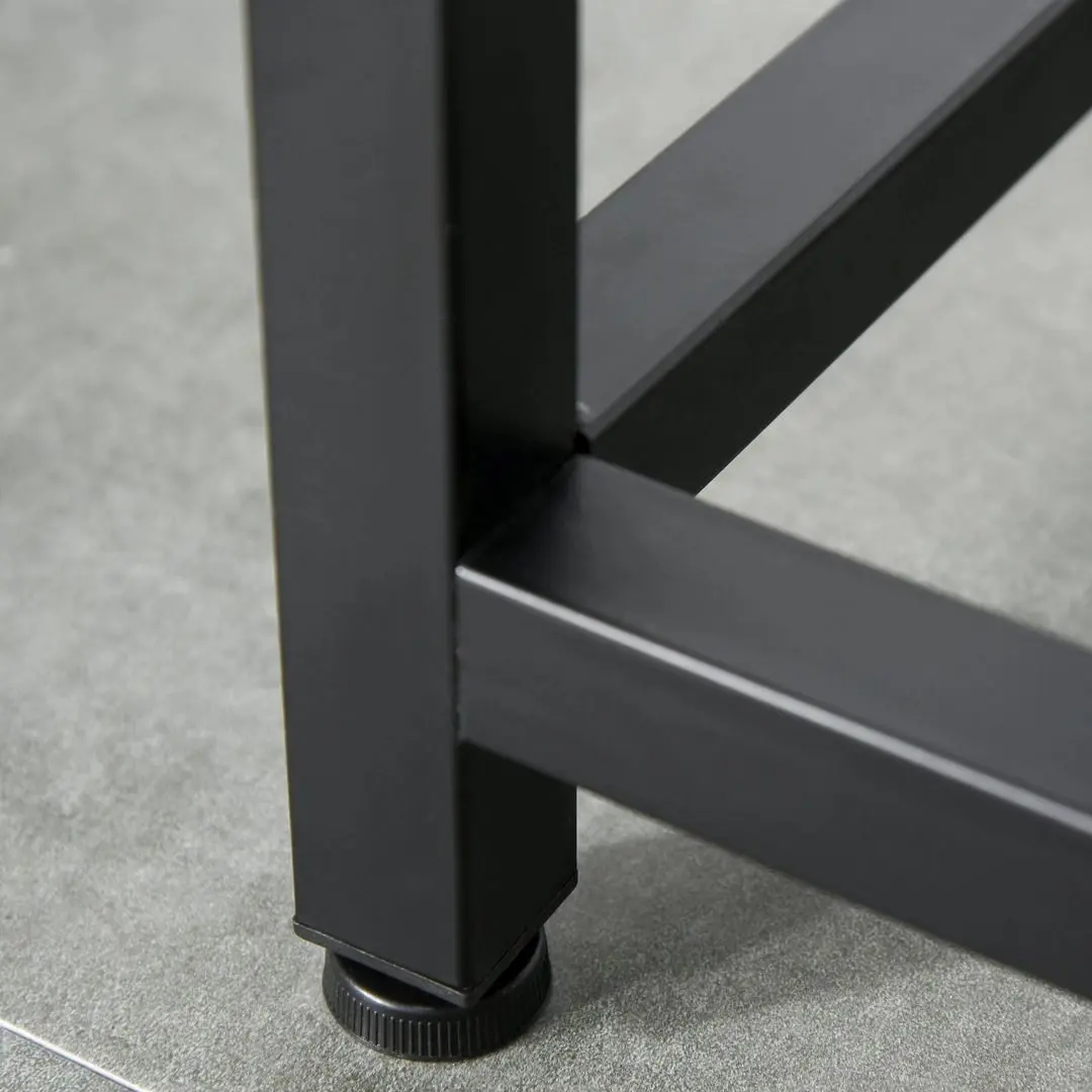 Masa auxiliara Homcom 837-099 120x34x81 cm (White/Black)