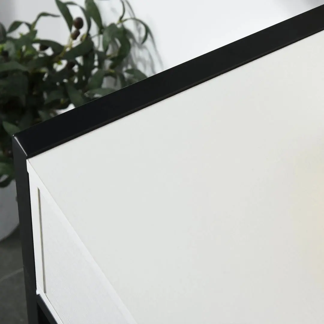 Masa auxiliara Homcom 837-099 120x34x81 cm (White/Black)