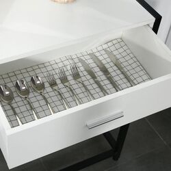 Masa auxiliara Homcom 837-099 120x34x81 cm (White/Black) Thumb