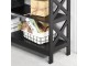 Masa auxiliara Homcom 837-107BK 100x80x30 cm (Black)