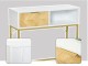 Masa auxiliara Homcom 837-154 80x30 cm (White/Oak/Gold)