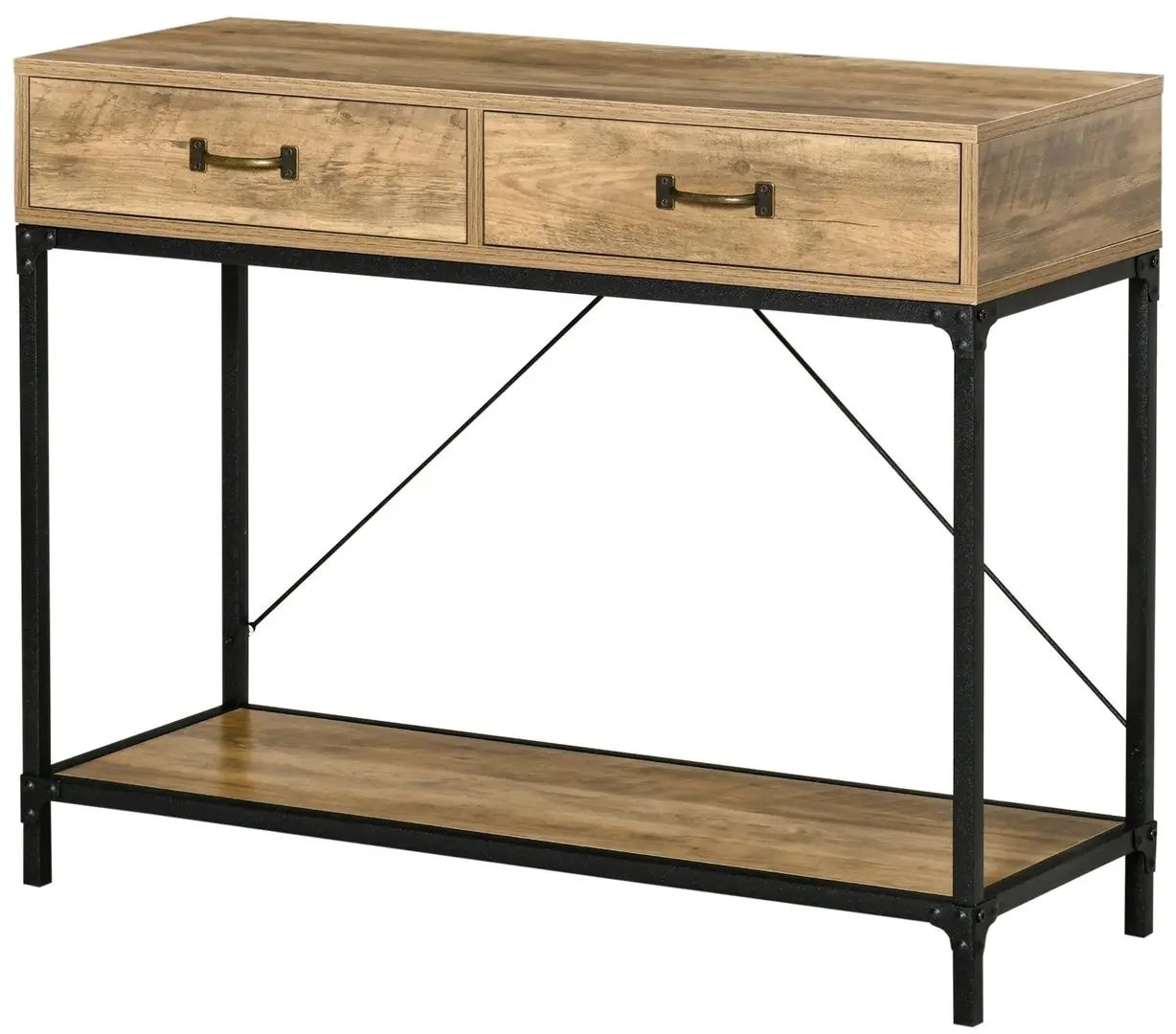 Консольный стол Homcom 837-177 100x35x76 cm (Brown/Black)